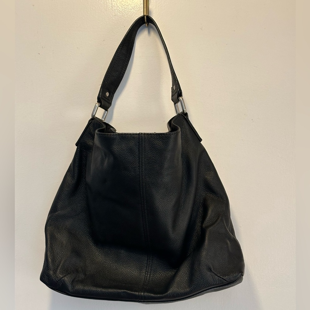 Kooba Elegant Black HoboGenuine Leather Bag, Excellent Like New Condition